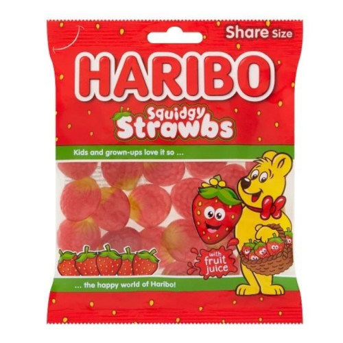 HARIBO SQUIDGY STRAWBS SWEETS 1x12x160G