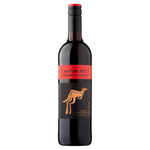 YELLOW TAIL CABERNET SAUVIGNON RED WINE BOTTLE 6x75CL