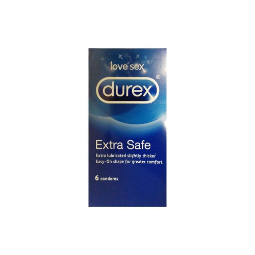 DUREX EXTRA SAFE CONDOMS 1x6x6s