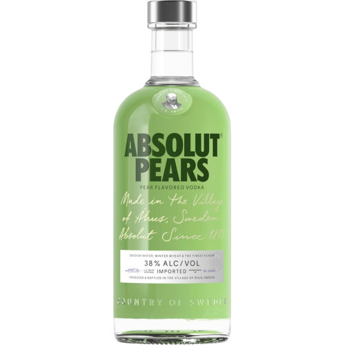 ABSOLUT PEAR VODKA BOTTLE 6x70CL