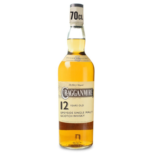 CRAGGANMORE SPEYSIDE SINGLE MALT 12 YEAR SCOTCH WHISKY BOTTLE 1x70CL