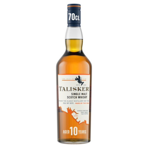TALISKER SINGLE MALT 10 YEAR SCOTCH WHISKY BOTTLE 1x70CL