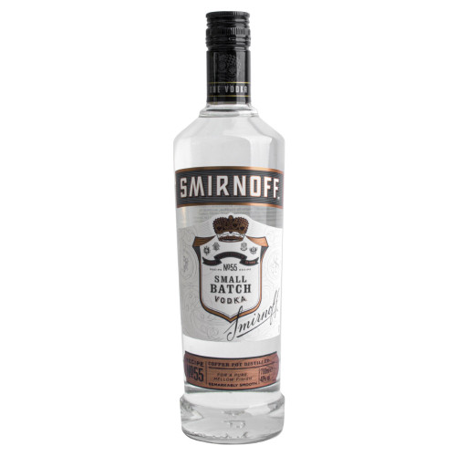 SMIRNOFF BLACK LABEL VODKA BOTTLE 1x70CL