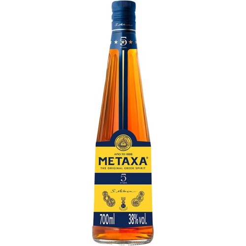 METAXA 5 STAR ORIGINAL GREEK BRANDY BOTTLE 6x70CL
