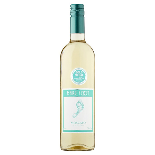 BAREFOOT MOSCATO WHITE WINE BOTTLE 6x75CL