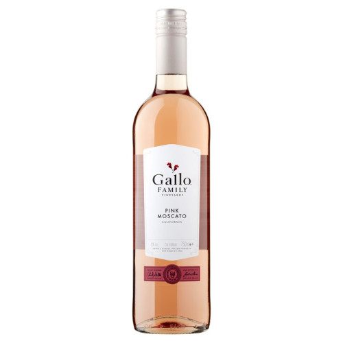 GALLO FAMILY VINEYARDS PINK MOSCATO WHITE WINE BOTTLE 1x75CL