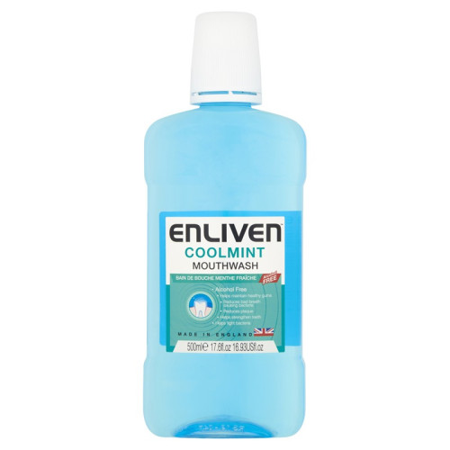 ENLIVEN COOL MINT MOUTHWASH 1x8x500ML