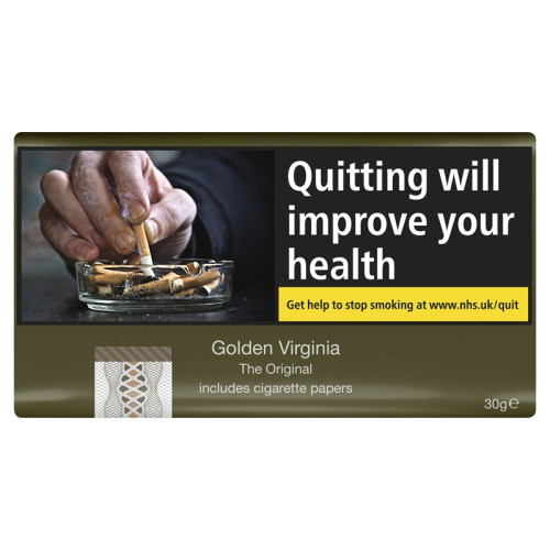 GOLDEN VIRGINIA HAND ROLLING TOBACCO 1x5x30G