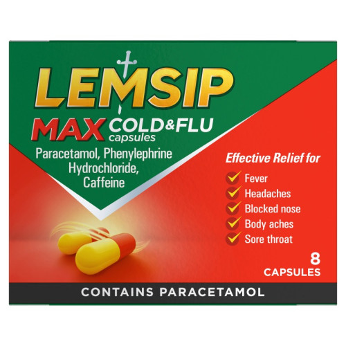 LEMSIP MAX STRENGTH CAPSULES 1x6x8s