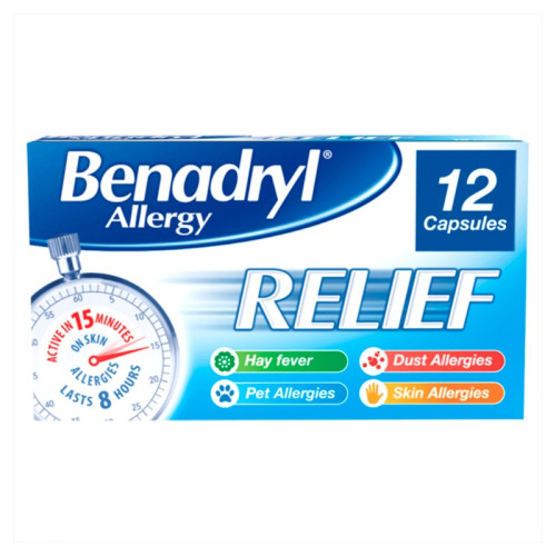 BENADRYL ALLERGY RELIEF TABLETS 1x6x12s