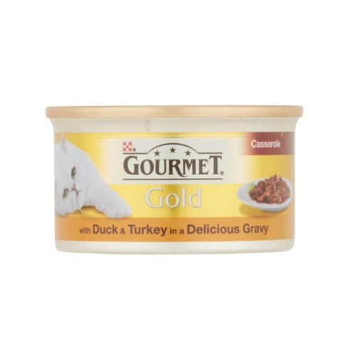 GOURMET GOLD DUCK & TURKEY CAT FOOD 1x12x85G