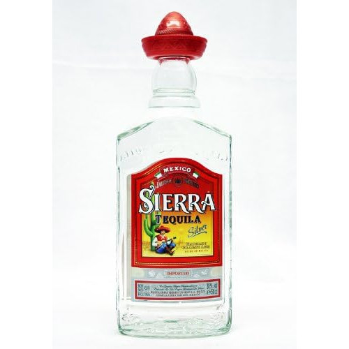 SIERRA SILVER TEQUILA BOTTLE 6x35CL
