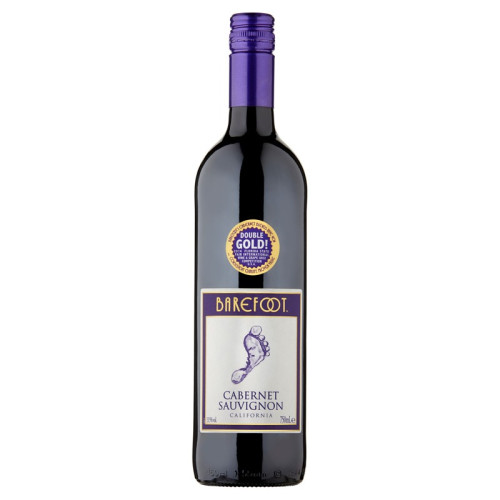 BAREFOOT CABERNET SAUVIGNON RED WINE BOTTLE 1x75CL