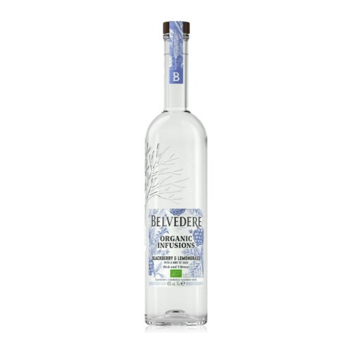 BELVEDERE BLUE BERRY LEMONGRASS VODKA BOTTLE 1x70CL