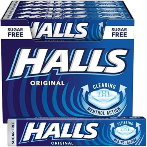 HALLS MENTHOL SUGAR FREE SOOTHERS 1x20x45G