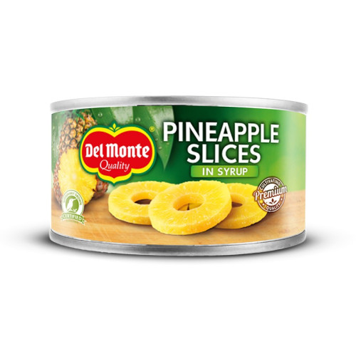 DEL MONTE PINEAPPLE SLICES & SYRUP 1x12x235G