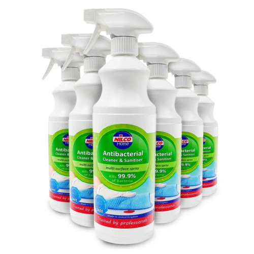 NILCO ANTIBACTERIAL CLEANER & SANITIZER MULTI SURFACE SPRAY 6x1L