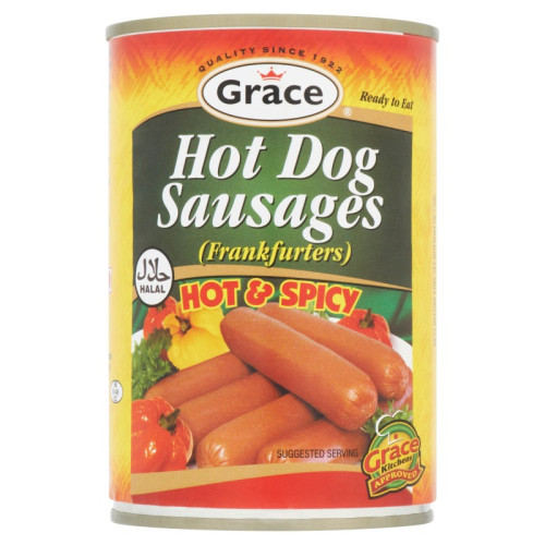 GRACE HOT & SPICY HOT DOG SAUCE HALAL 1x12x400G