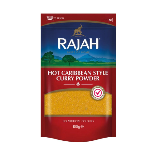 RAJAH HOT CARIBBEAN CURRY POWDER 1x10x100G
