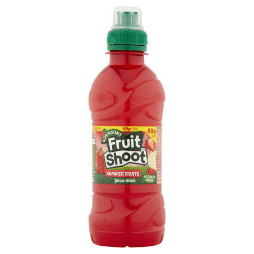 ROBINSONS FRUIT SHOOT SUMMER FRUITS SUGAR FREE 4 PACK BOTTLE 1x24x200ML