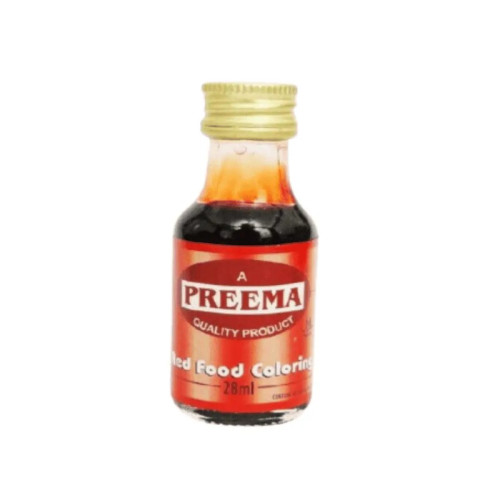 PREEMA RED FOOD COLOUR LIQUID 1x12x28ML