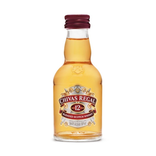 CHIVAS REGAL 12 YEAR SCOTCH WHISKY BOTTLE 1x12x5CL
