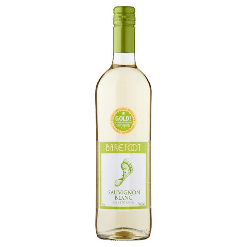 BAREFOOT SAUVIGNON BLANC WHITE WINE BOTTLE 6x75CL