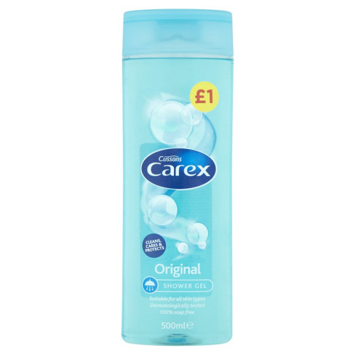 CAREX ORIGINAL SHOWER GEL 1x6x500ML PMP &Acirc;&pound;1.39