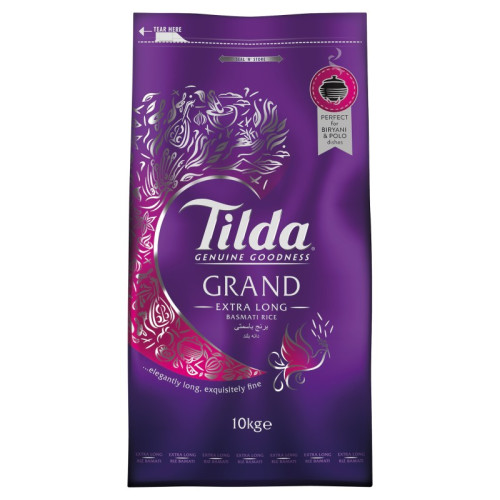TILDA BASMATI GRAND EXTRA LONG RICE 1x10KG