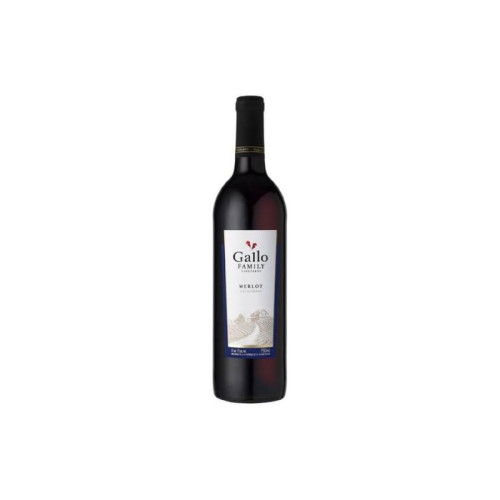 GALLO FAMILY VINEYARDS MERLOT RED WINE BOTTLE 6x75CL