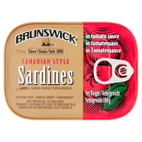 BRUNWICKS SARDINES IN TOMATO SAUCE 1x12x106G