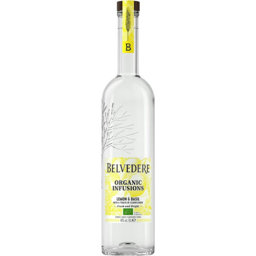 BELVEDERE LEMON BASIL VODKA BOTTLE 1x70CL