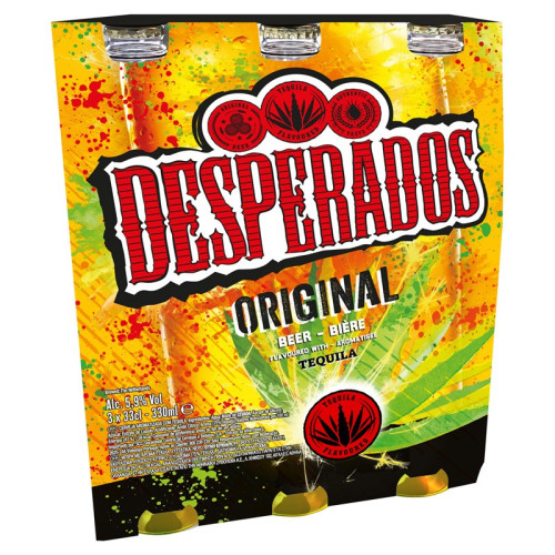 DESPERADOS BEER 3PACK BOTTLE 1x8x330ML