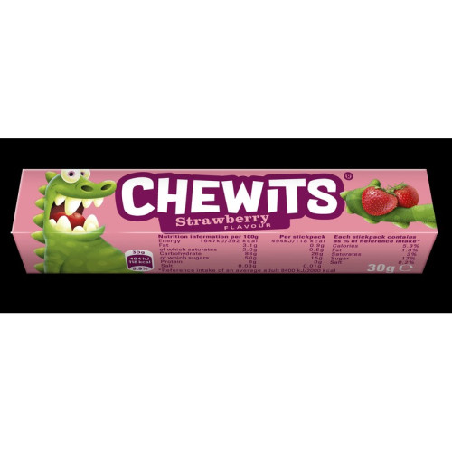 CHEWITTS STRAWBERRY STICKPACK SWEETS 1x40x30G