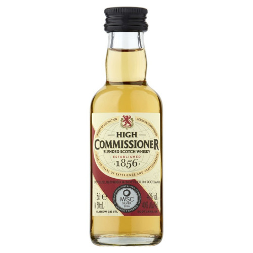 HIGH COMMISSIONER BLENDED WHISKY BOTTLE 16x6x5CL