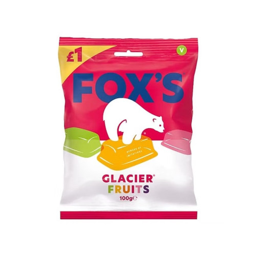 FOXS GLACIER FRUITS SWEETS 1x12x100G PMP &Acirc;&pound;1