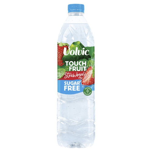 VOLVIC FLAVOURED WATER STRAWBERRY BOTTLE 1x6x1.5L