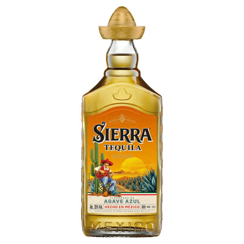 SIERRA RESPOSADO GOLD TEQUILA BOTTLE 6x50CL