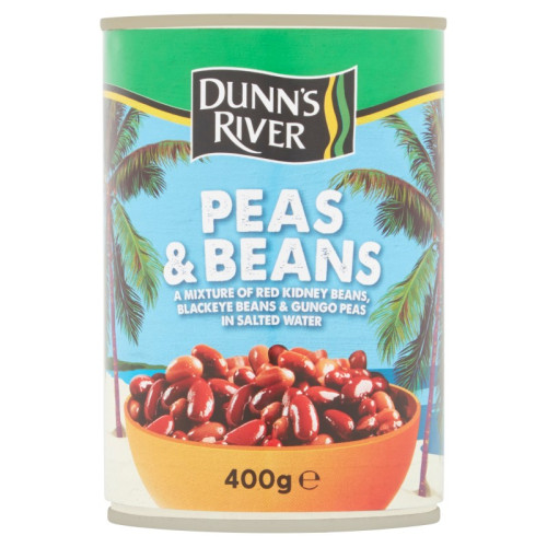 DUNNS RIVER PEAS & BEANS IN SALTED WATER 1x12x400G