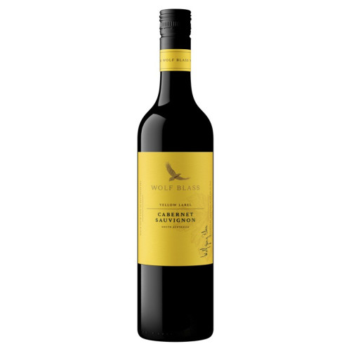 WOLF BLASS YELLOW LABEL CABERNET SAUVIGNON RED WINE BOTTLE 6x75CL