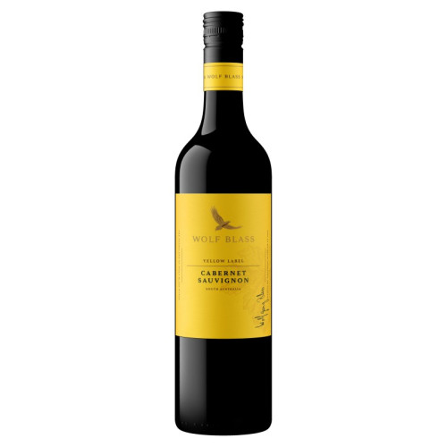 WOLF BLASS YELLOW LABEL CABERNET SAUVIGNON RED WINE BOTTLE 1x75CL