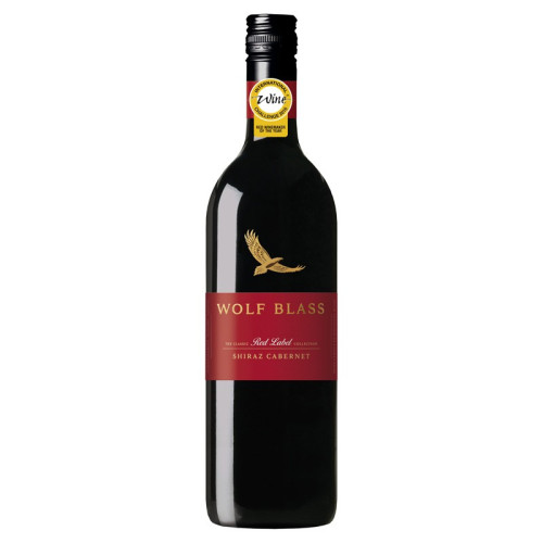 WOLF BLASS RED LABEL SHIRAZ RED WINE BOTTLE 1x75CL