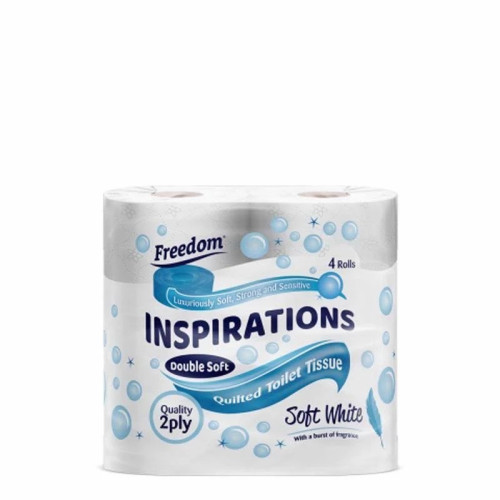 FREEDOM WHITE TOILET TISSUE ROLLS 1x10x4PK