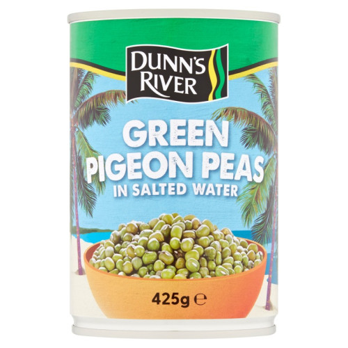 DUNNS RIVER GREEN PIDGEON PEAS IN SALTED WATER 1x12x425G
