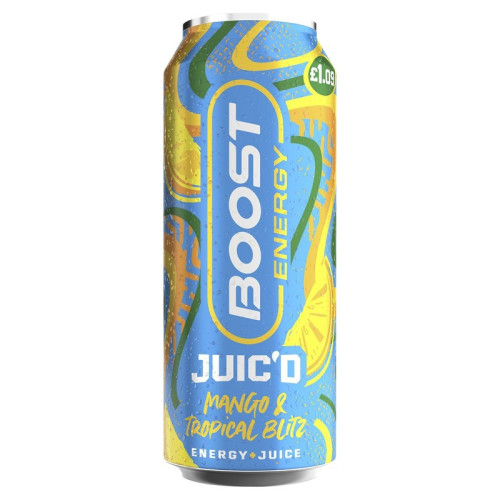 BOOST JUICED MANGO & TROPICAL BLITZ CAN 1x12x500ML PMP &Acirc;&pound;1