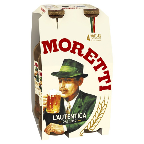 BIRRA MORRETTI LAGER 4 PACK BOTTLE 1x6x330ML