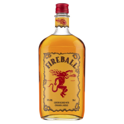 FIREBALL WHISKY CINNAMON LIQUEUR BOTTLE 1x70CL