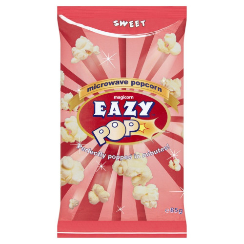 EASYPOP MICROWAVE SWEET POPCORN 1x16x85G