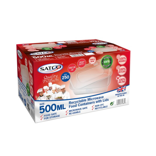 SATCO CONTAINER & LID 1x250x500ML