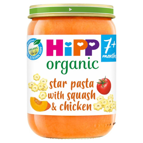 HIPP SQUASH CHICKEN PASTA 7+ MONTHS 1x6x190G